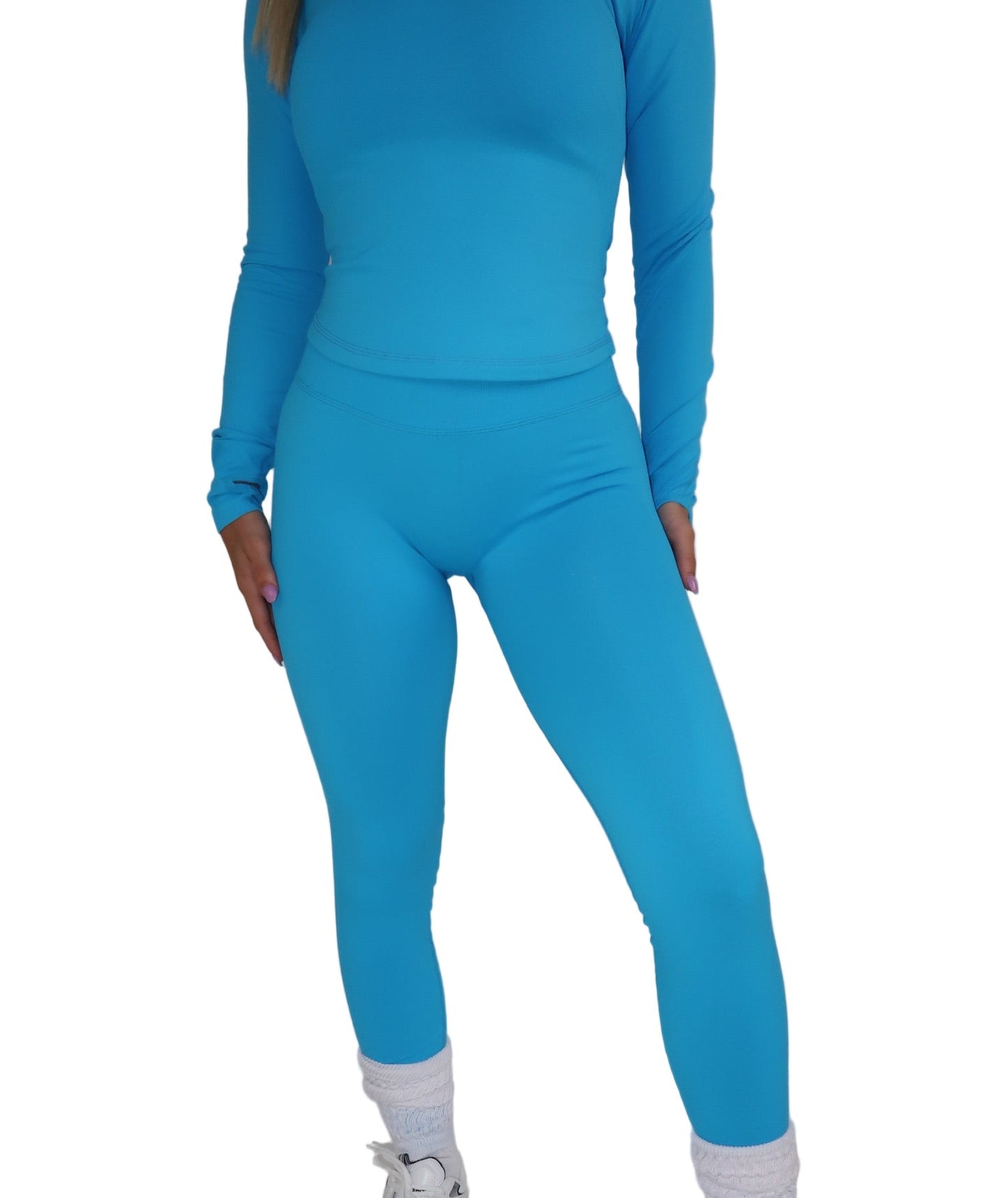 Flex Leggings - Maui Blue