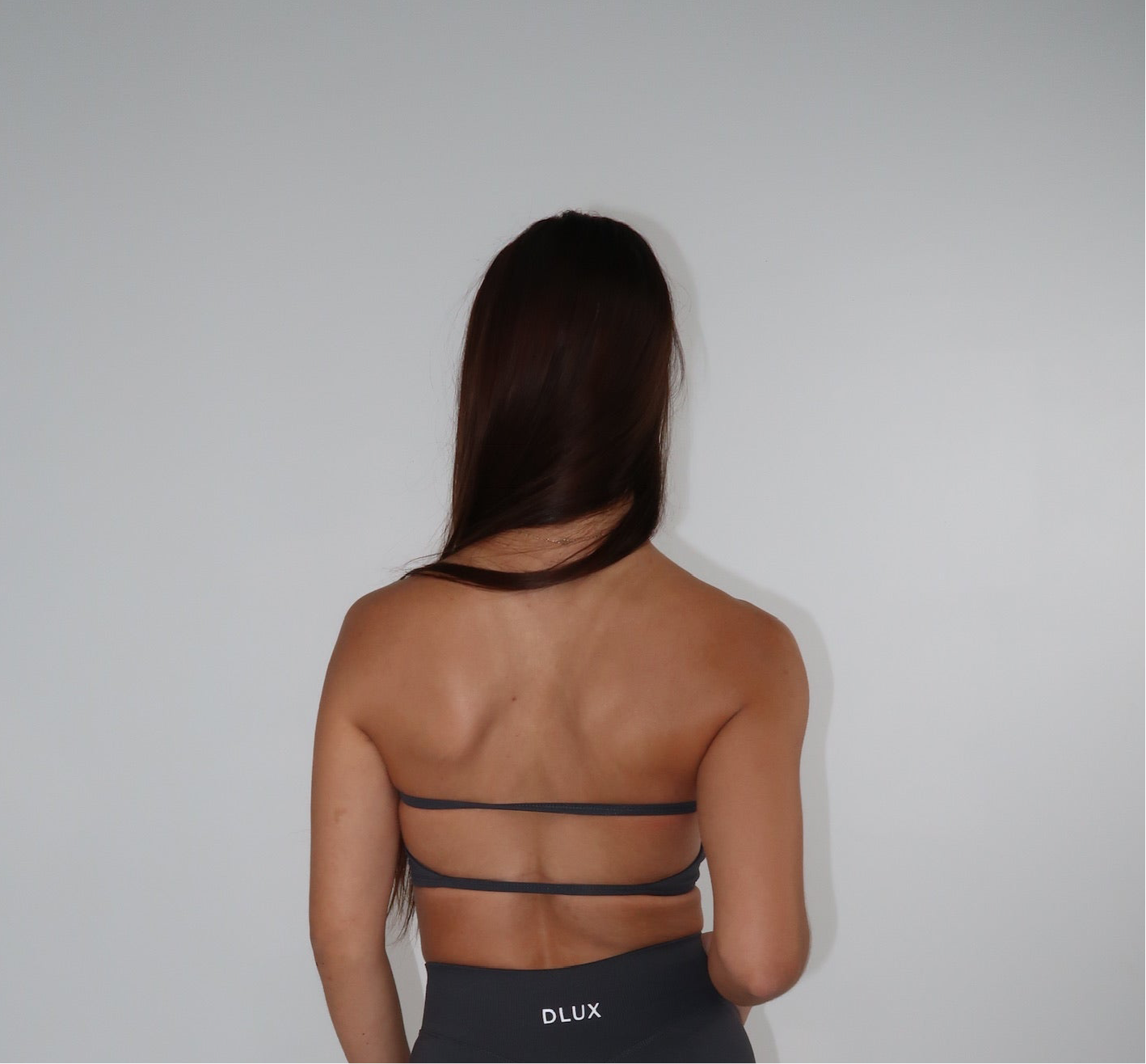Strappy Bandeau - Charcoal Grey