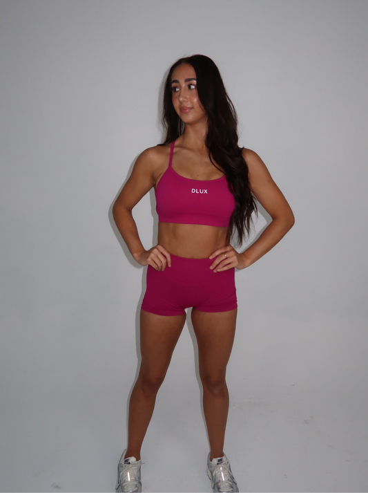 Cross Bra - Berry