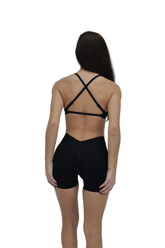 V Bra - Midnight Black