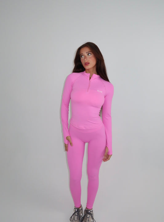 Quarter Zippy - Bubblegum Pink
